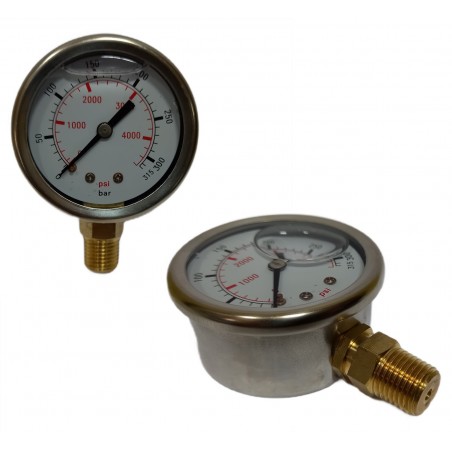 Manometr METALOWY do MYJKI KARCHER KRANZLE 1/4" DOLNE podejście do myjni
