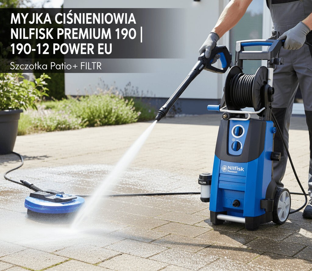 Myjka ciśnieniowa Nilfisk Premium 190 w promocji – moc do czyszczenia domu, auta i tarasu